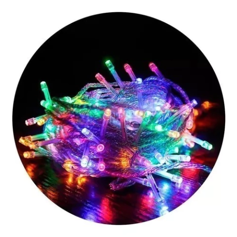 Luces Led Tira Navidad Arroz x 100 Multicolor - comprar online