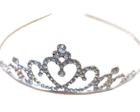 Tiara Corona Strass Brillo Vincha Princesa Tocado - comprar online