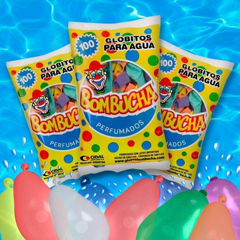 Globos de agua Bombucha Bombitas Carnaval Juego x 5 paquetes de 100 u. - comprar online