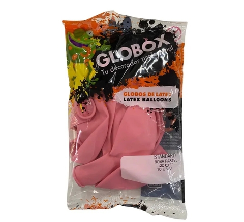 Globos Globox Rosa Pastel Standard 20" x 10 - comprar online