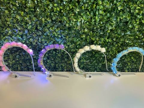 Vincha Flores Luminosas Led Mini Rositas