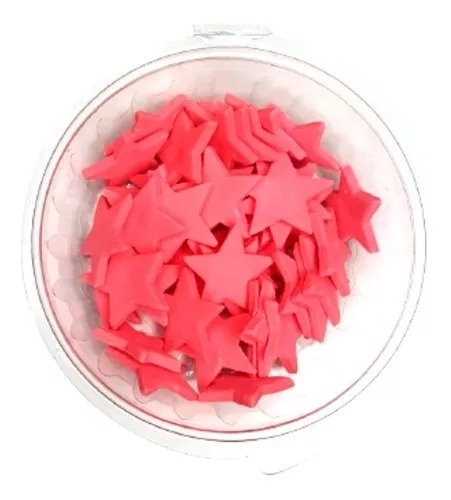 Pastillaje estrellas x20 color Rosa / Rojo - comprar online