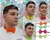 10 Moños Tela Fluo Mozo Simil Raso Carioca Cotillon