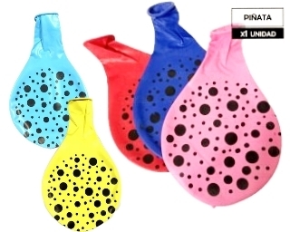 Piñata Globo Latex Estampada Lunares 36 " Pulgadas - comprar online