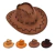 Sombrero Cowboy Sheriff Vaquero tela gamuza Premium en internet