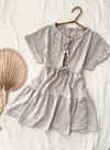 Vestido lino gris