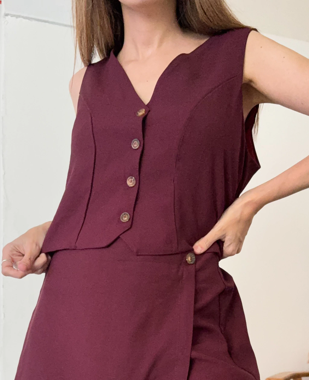 Chaleco tencel