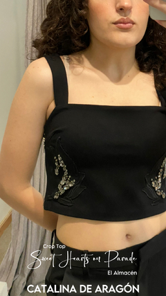CROP TOP SWEET HEARTS ON PARADE