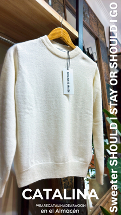SWEATER SHOULD I STAY OR SHOULD I GO - tienda online