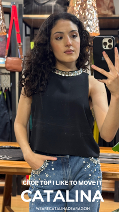 CROP TOP I LIKE TO MOVE IT - El Almacén de Adriana Kuntz
