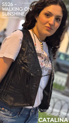 CHALECO DE CUERO PLAYGROUND - tienda online