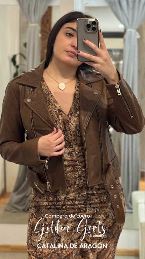 CAMPERA DE CUERO GOLDEN GIRLS