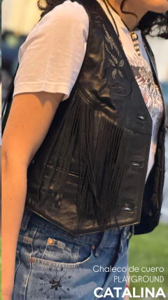 CHALECO DE CUERO PLAYGROUND - El Almacén de Adriana Kuntz