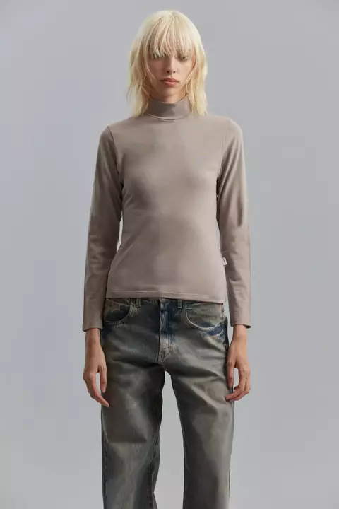 POLERA FINI visón
