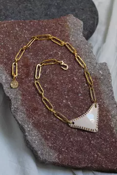 Collar Niza Dorado Blanco