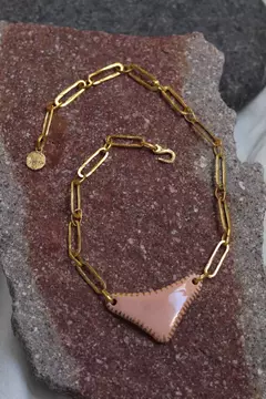 Collar Niza Dorado Rosa
