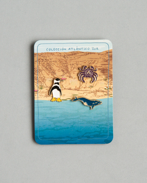 SET 3 PINS ATLANTICO SUR
