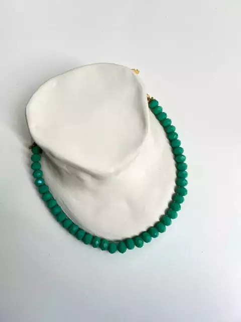 COLLAR OVO TURQUESA