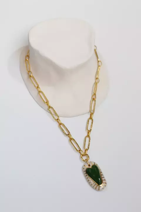 COLLAR CUORE VERDE