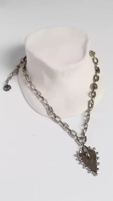 COLLAR FERA PLATEADO - comprar online