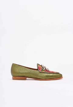 MOCASÍN NO ME ROMPAN LOS COCOS (verde metalizado)