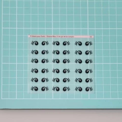 Adesivo para Tecido - Olhinhos Nina Ponto de Luz Coração- Preto - comprar online