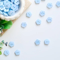 Mix Botões Mini Flor Candy 11 mm - 20 unidades - Ateliê Magali Moraes - Materiais para Bonecas e Artesanato