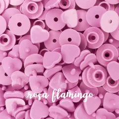 Botão de Pressão Ritas Coração - 10 mm - Ateliê Magali Moraes - Materiais para Bonecas e Artesanato