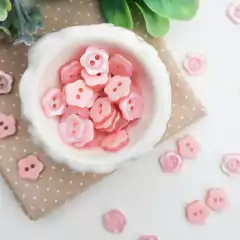 Mix Botões Mini Flor Candy 11 mm - 20 unidades - loja online