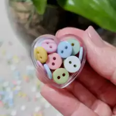 Mix Mini Botões Candy 9 mm - 30 unidades