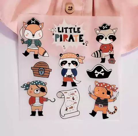 Adesivo para Tecido - Piratas