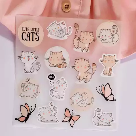 Adesivo para Tecido - Gatinhos