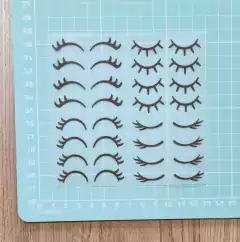 Adesivo para Tecido - Cílios Marrom - 2,5 cm / 2 cm / 1,5 cm - comprar online