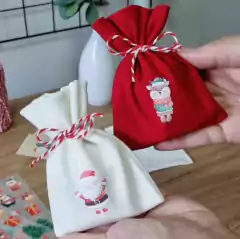 Adesivo para Tecido - Feliz Natal (mod.01) - Ateliê Magali Moraes - Materiais para Bonecas e Artesanato