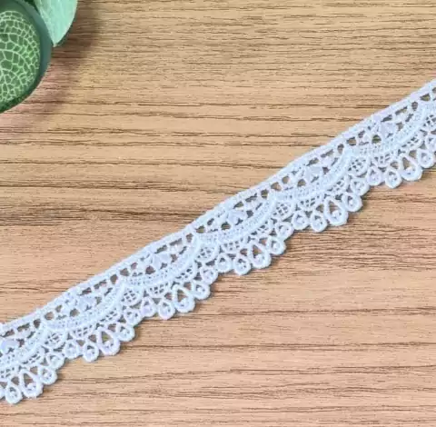Renda Guipir Escalope Branca - 2 metros