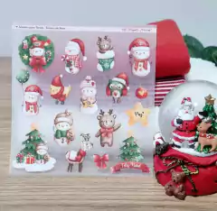 Adesivo para Tecido - Bonecos de Neve - comprar online