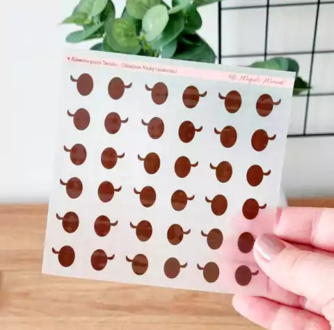 Adesivo para Tecido - Olhinhos Boneca Vicky Marrom