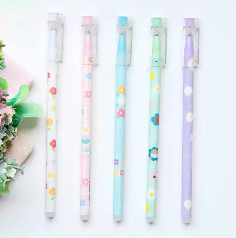 Caneta Fantasminha / Apagável - Florzinhas