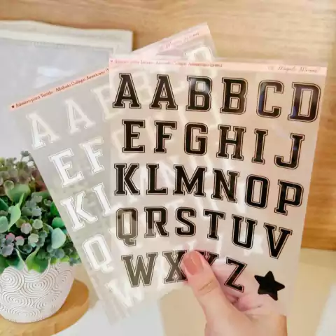 Adesivo para Tecido - Alfabeto Colégio Americano