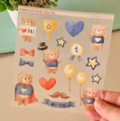 Adesivo para Tecido - Papai Urso (mod. 01)