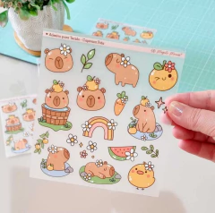 Adesivo para Tecido - Capivara Fofa - comprar online