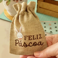 Adesivo para Tecido - Escrita Feliz Páscoa (Coelho) - comprar online