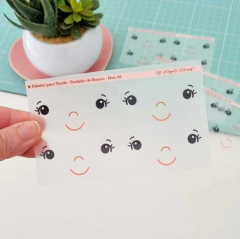 Adesivo para Tecido - Rostinho de Boneca Lívia - Modelo 03 - comprar online