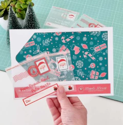 Adesivo para Tecido + Molde - Cartinha Papai Noel - loja online