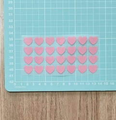 Adesivo para Tecido - Coração Rosa - 2,0 cm / 1,5 cm / 1,0 cm na internet