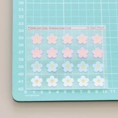 Adesivo para Tecido - Florzinhas Candy - Ateliê Magali Moraes - Materiais para Bonecas e Artesanato
