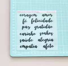 Adesivo para Tecido - Palavras (fonte Lulli) - loja online