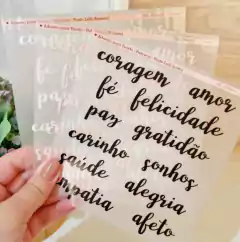Adesivo para Tecido - Palavras (fonte Lulli)