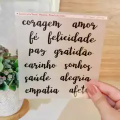 Adesivo para Tecido - Palavras (fonte Lulli) - comprar online