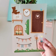 Adesivo para Tecido - Casinha Encantada Dani Fiuza - Ateliê Magali Moraes - Materiais para Bonecas e Artesanato